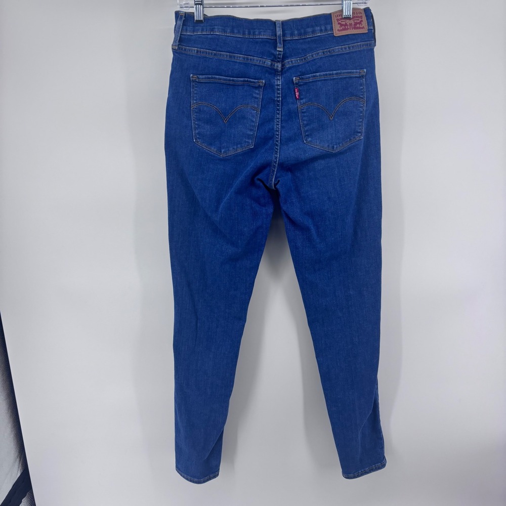 Levi's 720 High Rise Super Skinny Jeans Size 30 Dark Wash Denim Women 29" inseam - Picture 4 of 7
